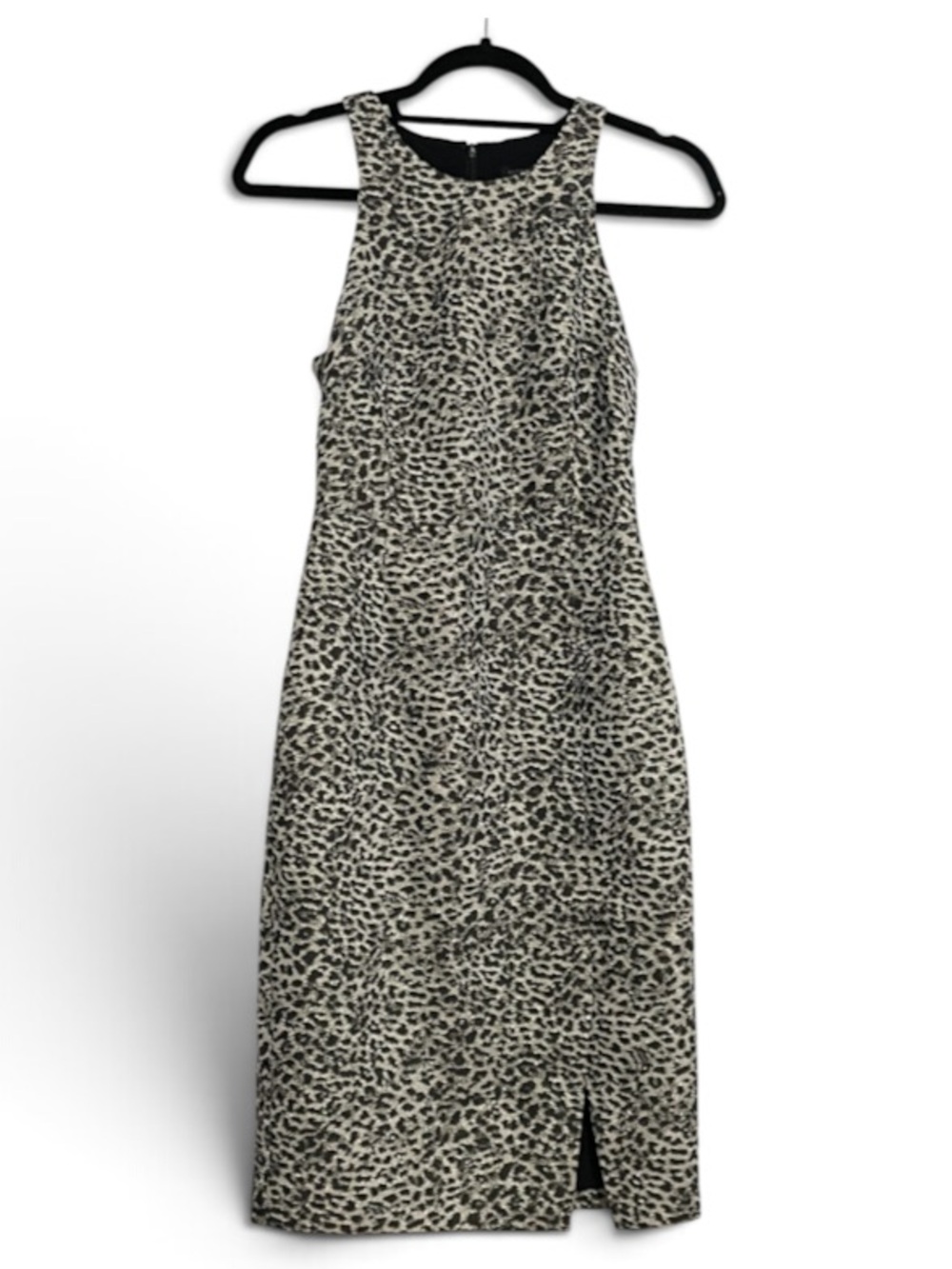 Banana Republic Metallic Leopard Bi-Stretch Sheath Dress
